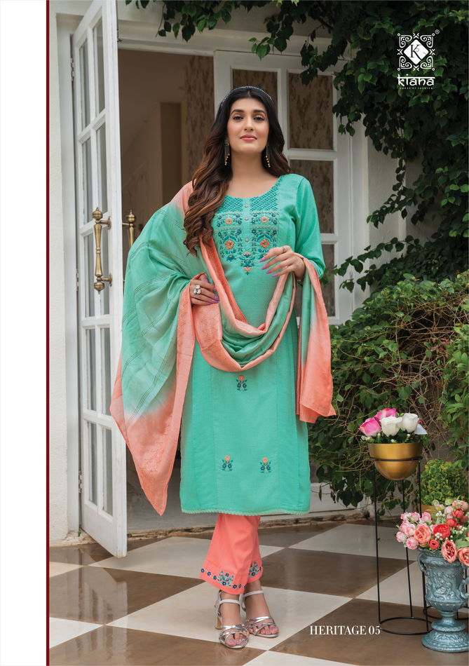 Kiana Heritage 01 Fancy Festive Wear Heavy Designer Ready Made Collection